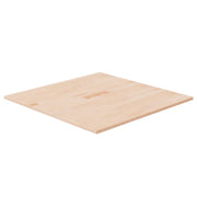 Tabletop square 70x70x1.5 cm untreated solid oak