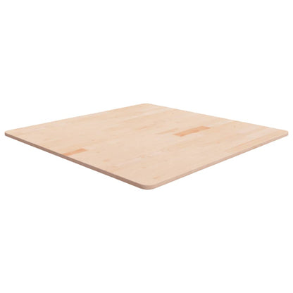 Tafelblad Vierkant 90X90X1,5 Cm Onbehandeld Massief Eikenhout 90 x 90 x 1.5 cm Naturel