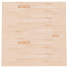 Tafelblad Vierkant 90X90X1,5 Cm Onbehandeld Massief Eikenhout 90 x 90 x 1.5 cm Naturel