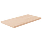 Wandplank 40x20x1,5 cm massief eikenhout
