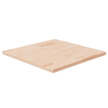 Tafelblad vierkant 60x60x2,5 cm onbehandeld massief eikenhout 60 x 60 x 2.5 cm Naturel