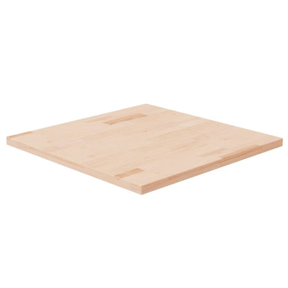 Tafelblad vierkant 60x60x2,5 cm onbehandeld massief eikenhout 60 x 60 x 2.5 cm Naturel