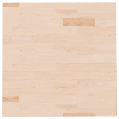 Tafelblad vierkant 60x60x2,5 cm onbehandeld massief eikenhout 60 x 60 x 2.5 cm Naturel