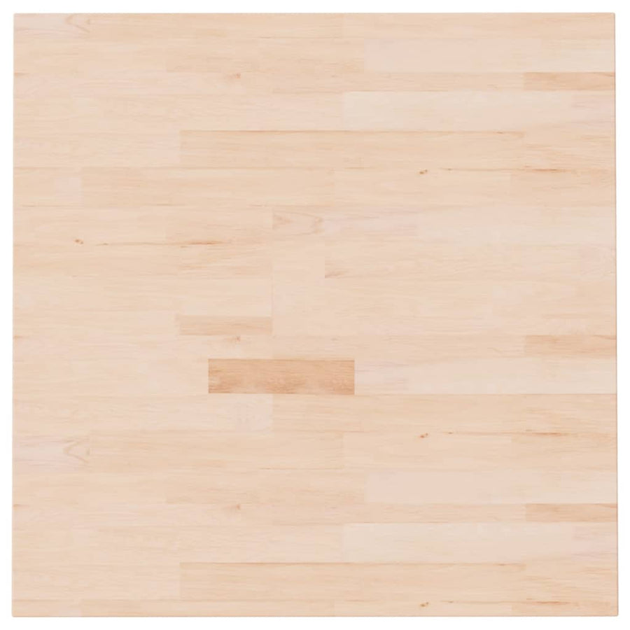 Tafelblad Vierkant 70X70X2,5 Cm Onbehandeld Massief Eikenhout
