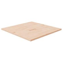 Tafelblad Vierkant 80X80X2,5 Cm Onbehandeld Massief Eikenhout 80 x 80 x 2.5 cm Naturel