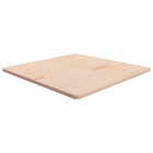 Tabletop Square 90X90X2.5 Cm Untreated Solid Oak Wood 90 x 90 x 2.5 cm