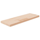Shelf 60x20x2.5 cm untreated solid oak
