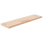 Wandplank 80x20x2,5 cm massief eikenhout
