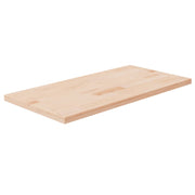Wastafelblad massief eikenhout 80x40x2,5 cm onbehandeld