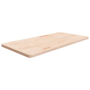 Wastafelblad massief eiken 100x50x2,5 cm onbehandeld
