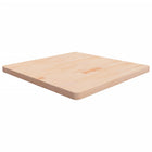 Tafelblad massief eikenhout 80x80x4 cm onbehandeld