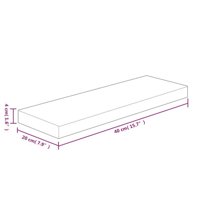 Plank 40 X 20 X 4 Cm Onbewerkt Massief Eikenhout