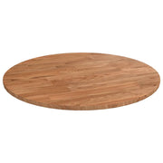 Tafelblad rond Ø40x1,5 cm massief eikenhout lichtbruin