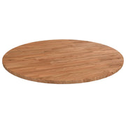 Tafelblad rond Ø 60 cm massief eikenhout lichtbruin
