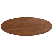 Tafelblad rond Ø70 cm massief eikenhout donkerbruin