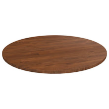 Tafelblad Rond Ø80X1,5 Cm Bewerkt Massief Eikenhout Donkerbruin Ø 80 x 1.5 cm