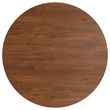 Tafelblad Rond Ø80X1,5 Cm Bewerkt Massief Eikenhout Donkerbruin Ø 80 x 1.5 cm