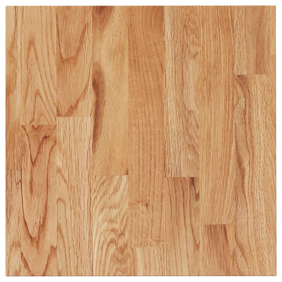 Tafelblad vierkant 40x40x,5cm massief eiken 40 x 40 x 1.5 cm Lichtbruin
