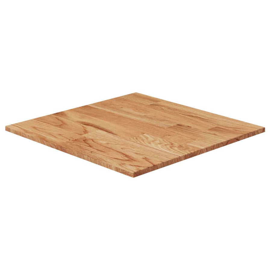 Tafelblad vierkant 50x50x,5cm massief eiken 50 x 50 x 1.5 cm Lichtbruin