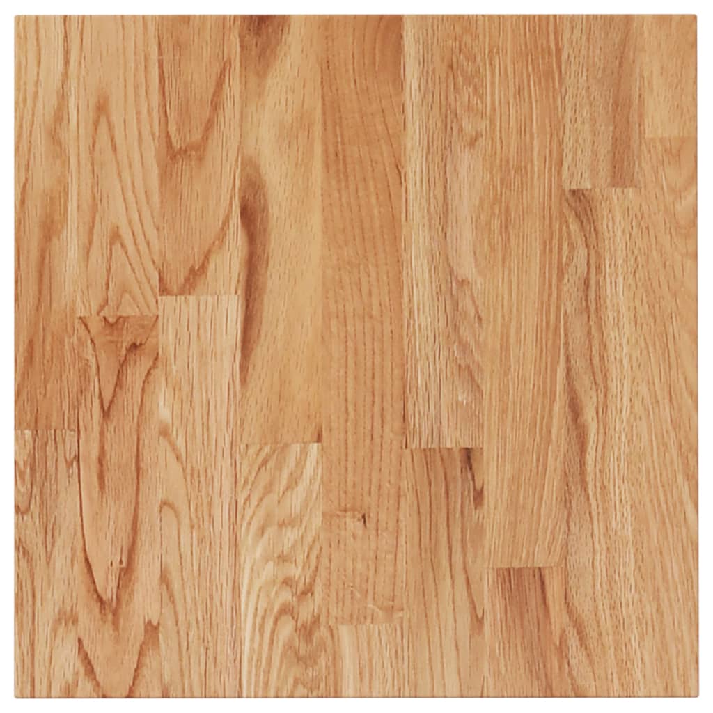 Tafelblad vierkant 50x50x,5cm massief eiken 50 x 50 x 1.5 cm Lichtbruin