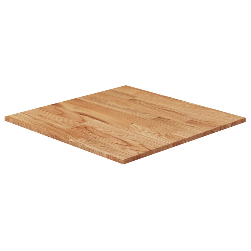 Tafelblad vierkant 60x60x,5 cm massief eiken 60 x 60 x 1.5 cm Lichtbruin