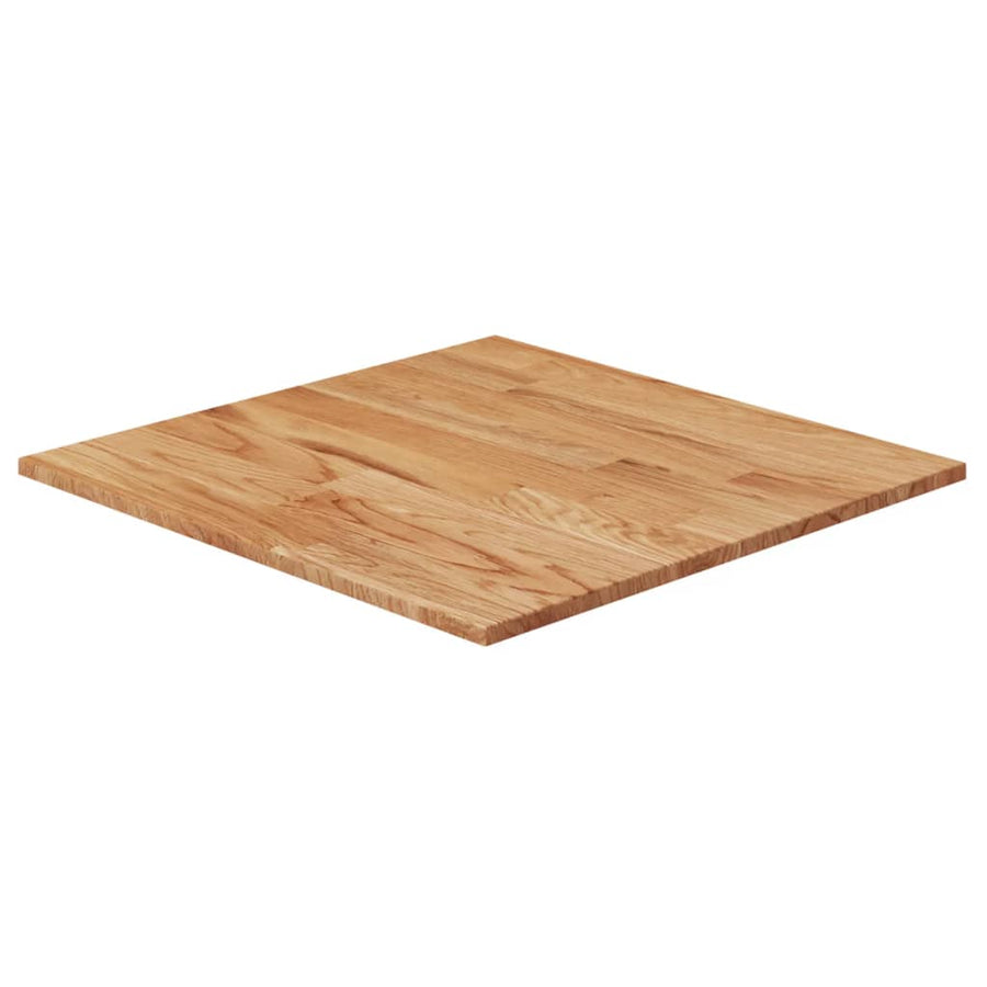 Tafelblad vierkant 60x60x,5 cm massief eiken 60 x 60 x 1.5 cm Lichtbruin