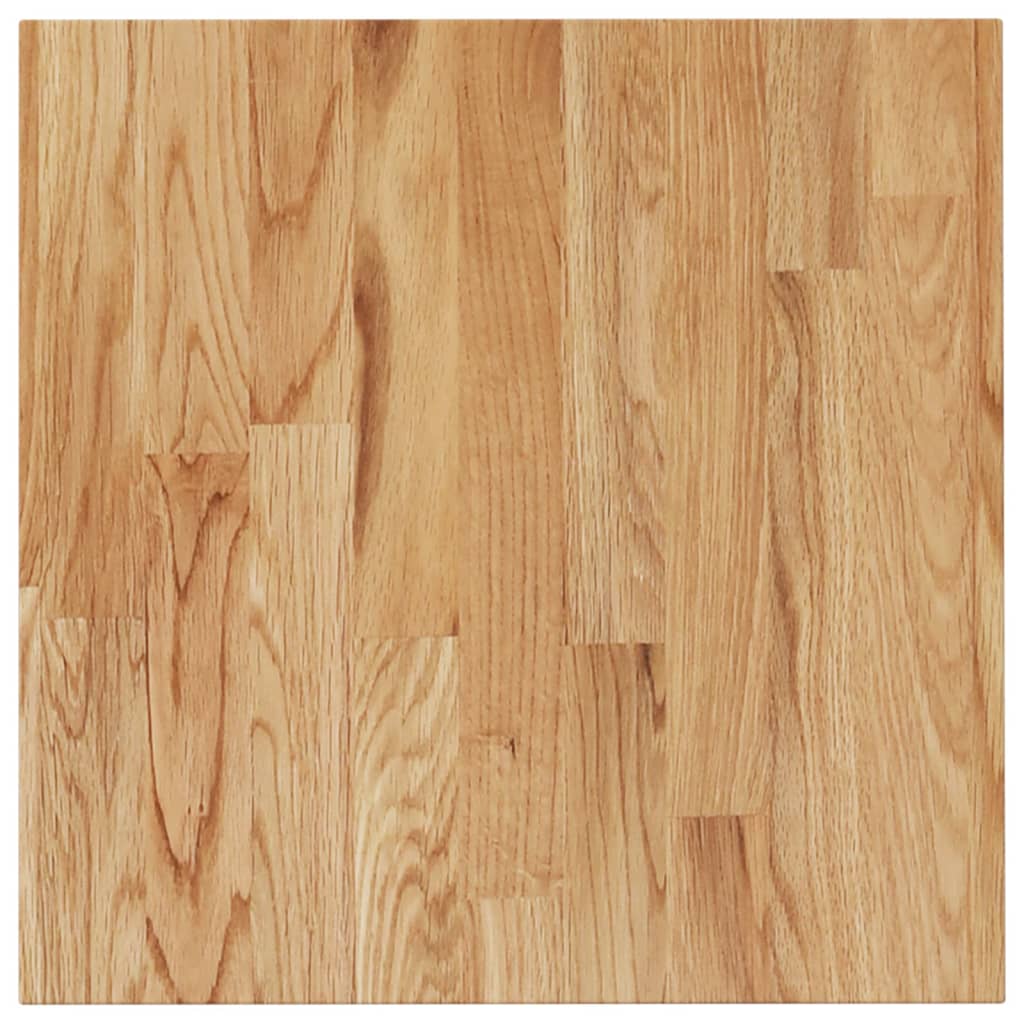 Tafelblad vierkant 60x60x,5 cm massief eiken 60 x 60 x 1.5 cm Lichtbruin