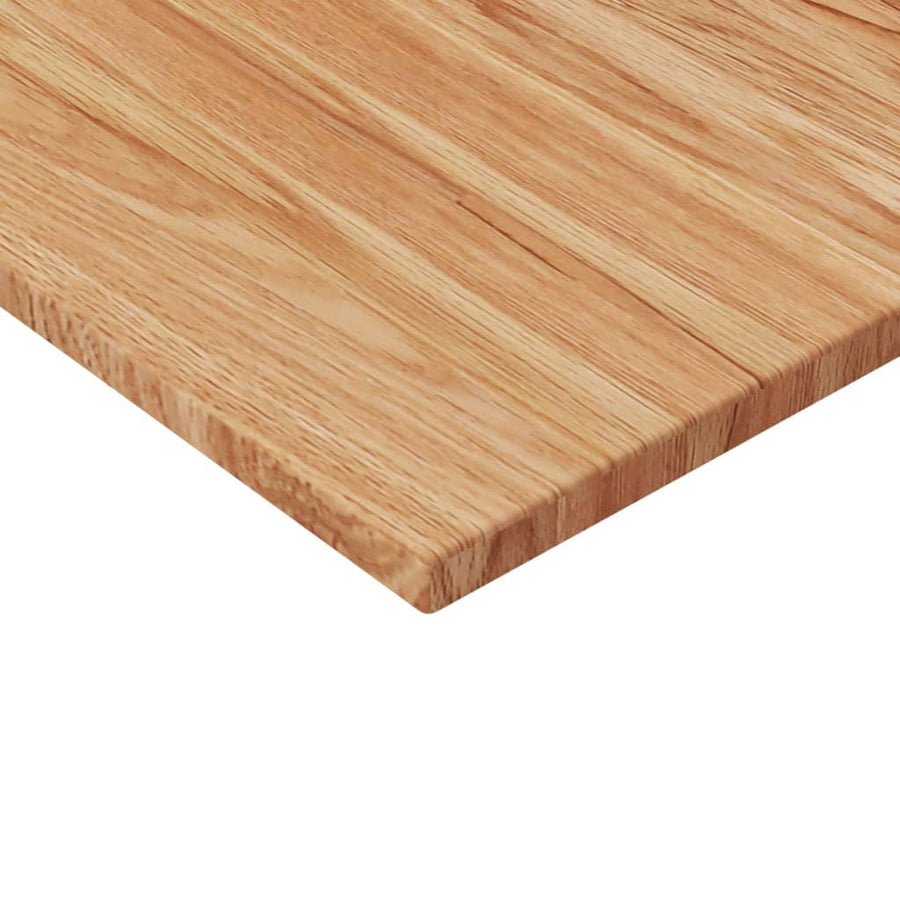 Tafelblad vierkant 60x60x,5 cm massief eiken 60 x 60 x 1.5 cm Lichtbruin