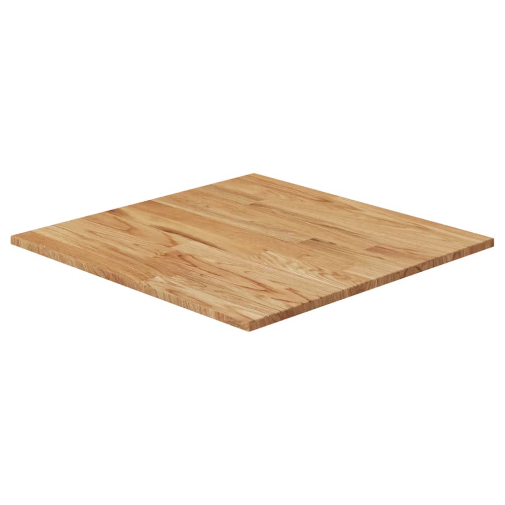 Tafelblad vierkant 70x70x1,5cm massief eiken lichtbruin 70 x 70 x 1.5 cm Lichtbruin