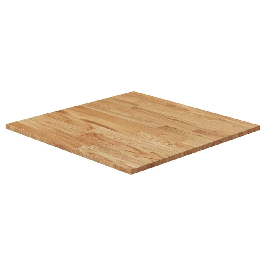 Tafelblad vierkant 70x70x1,5cm massief eiken lichtbruin 70 x 70 x 1.5 cm Lichtbruin