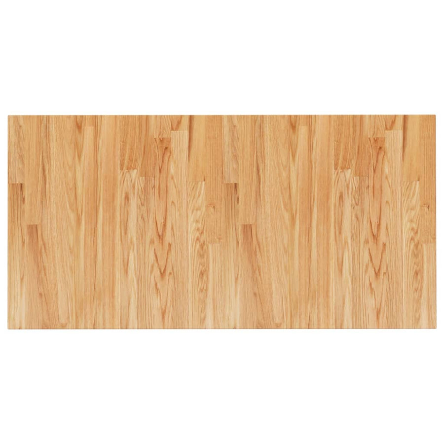 Wastafelblad 100X50X1,5Cm Behandeld Massief Hout 100 x 50 x 1.5 cm Lichtbruin