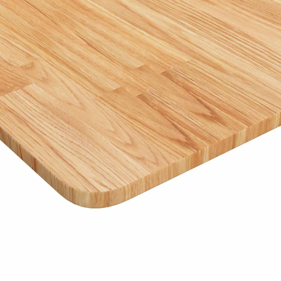Wastafelblad 100X60X1,5 Cm Behandeld Massief Hout Lichtbruin 100 x 60 x 1.5 cm