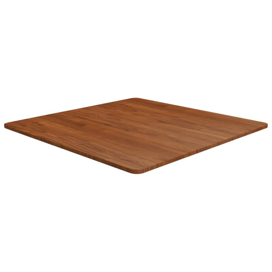 Tafelblad Vierkant 80X80X,5Cm Behandeld Eiken 80 x 80 x 1.5 cm Donkerbruin