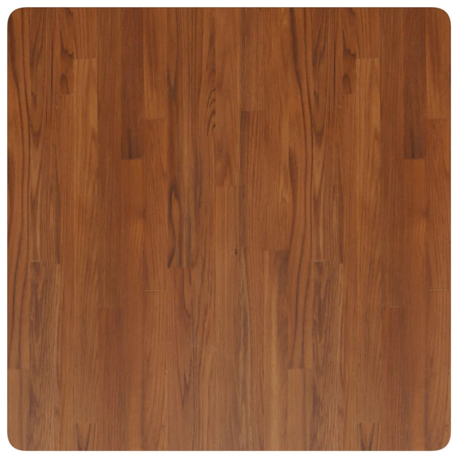 Tafelblad Vierkant 80X80X,5Cm Behandeld Eiken 80 x 80 x 1.5 cm Donkerbruin