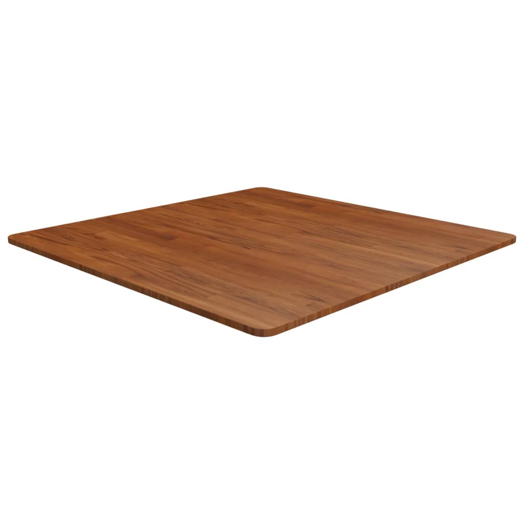 Tafelblad vierkant 90x90x1,5 cm behandeld eiken donkerbruin