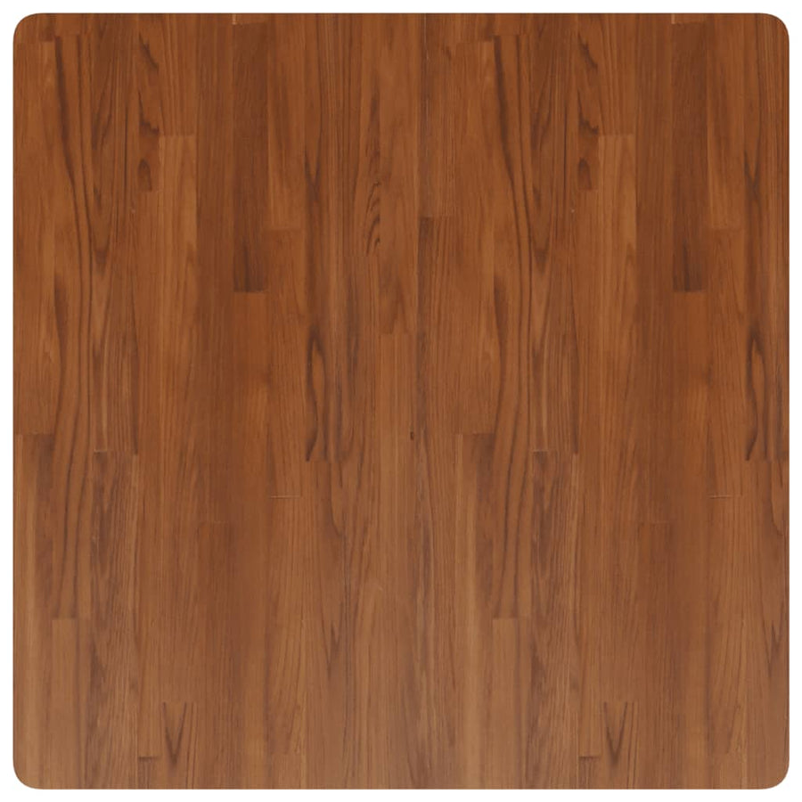 Tafelblad vierkant 90x90x1,5 cm behandeld eiken donkerbruin