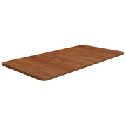 Wastafelblad massief hout 80x40x1,5 cm donkerbruin