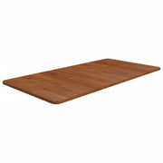 Wastafelblad massief eikenhout 100x50x1,5 cm donkerbruin
