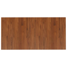 Wastafelblad 100X50X1,5Cm Behandeld Massief Hout Donkerbruin 100 x 50 x 1.5 cm