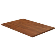 Wastafelblad massief eikenhout 60x40x1,5 cm donkerbruin