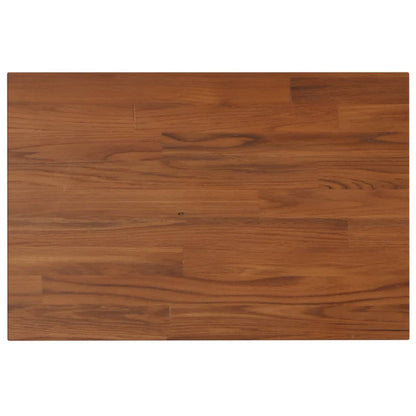 Wastafelblad 60X40X1,5Cm Behandeld Massief Hout 60 x 40 x 1.5 cm Donkerbruin