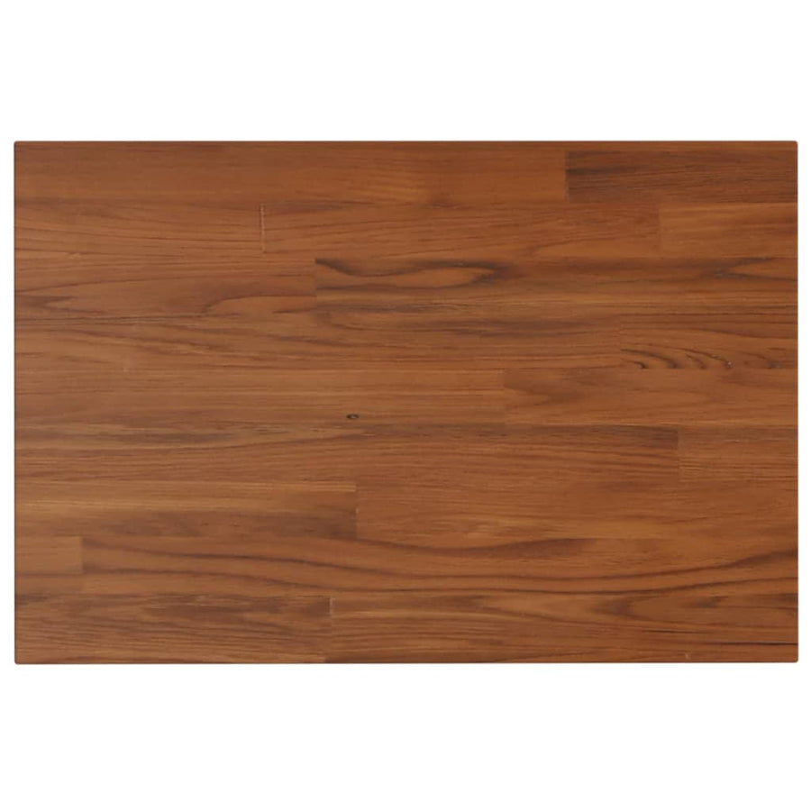 Wastafelblad 60X40X1,5Cm Behandeld Massief Hout 60 x 40 x 1.5 cm Donkerbruin