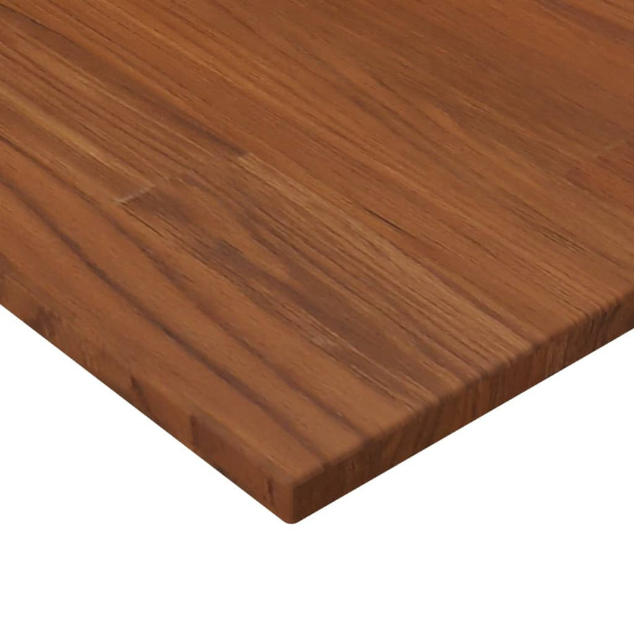 Wastafelblad 60X40X1,5Cm Behandeld Massief Hout 60 x 40 x 1.5 cm Donkerbruin