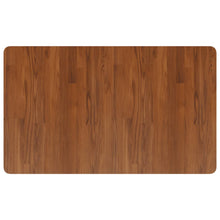 Wastafelblad 100x60x1,5cm behandeld massief hout donkerbruin