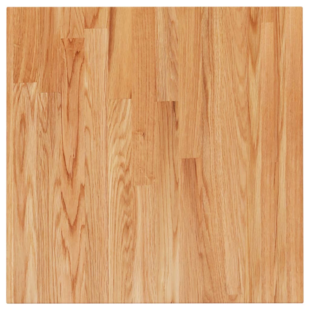 Tafelblad vierkant 50x50x2,5cm massief eiken 50 x 50 x 2.5 cm Lichtbruin