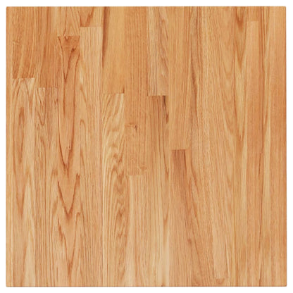 Tafelblad vierkant 50x50x2,5cm massief eiken 50 x 50 x 2.5 cm Lichtbruin