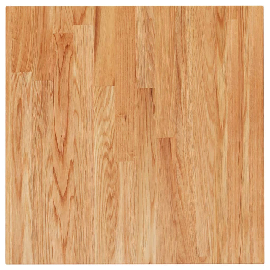 Tafelblad vierkant 50x50x2,5cm massief eiken 50 x 50 x 2.5 cm Lichtbruin