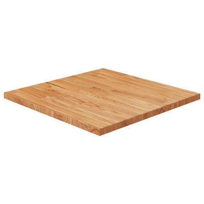 Tafelblad vierkant 60x60x2,5cm massief eiken lichtbruin 60 x 60 x 2.5 cm Lichtbruin