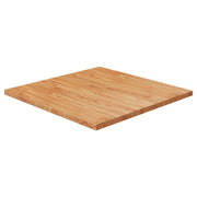 Tabletop square 70x70x2.5cm solid oak light brown