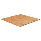 Tabletop Square 90X90X2.5 Cm Solid Oak 90 x 90 x 2.5 cm Light Brown